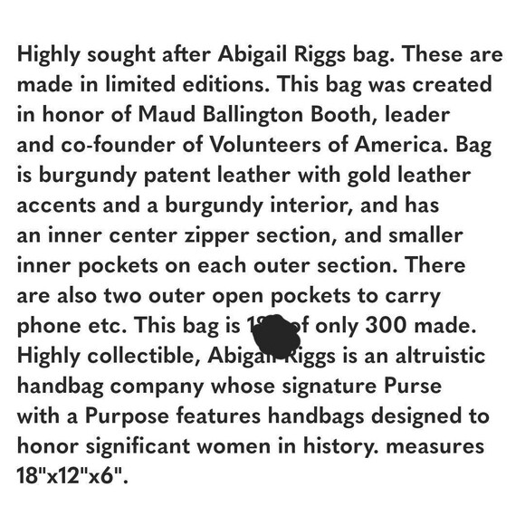 Ms. Bouvier by Abigail Riggs Patent Leather Ltd Edition 34/300 Purse Laptop Bag - Picture 2 of 16